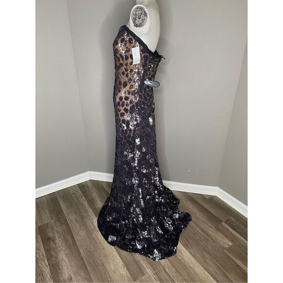 NWT Rene Ruiz Collection Sweetheart Strapless Sequin Gown SIZE 12 $1995 - Picture 8 of 11